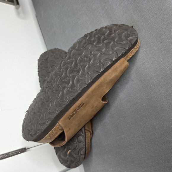 Birkenstock Women's Milano Brown Nubuck 3-Strap Sandals Size 8 US / 39 EU - Picture 9 of 12